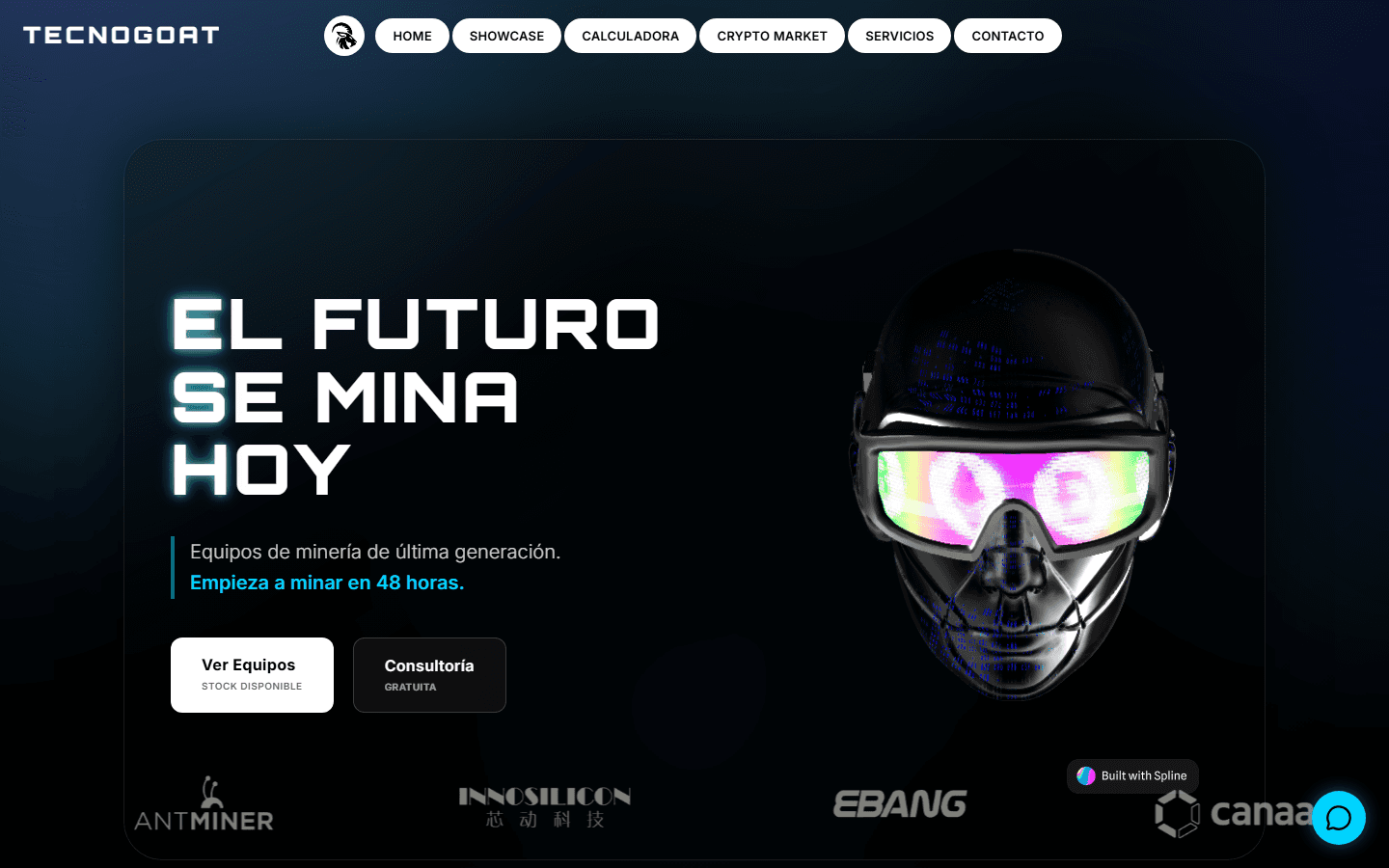Página de inicio de Tecnogoat